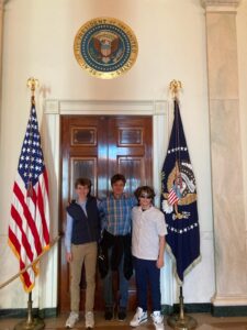 MUSE Students with Flags - Washington D.C.